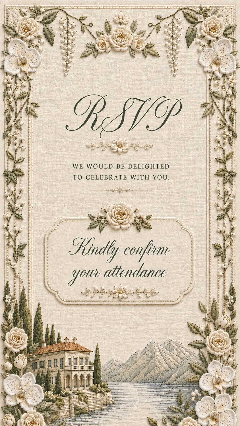 RSVP invitation card